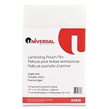 UNIVERSAL OFFICE PRODUCTS Clear Laminating Pouches, 3mm, 9 x 14-1/2, 25/pack