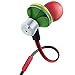 GOgroove AudiOHM iDX in-Ear Earbuds (Rasta) Noise Isolating Earphones with Mic, Tangle Free Cord, in-Line Controls for Music & Calls, Ergonomic Comfort Fit Headphones