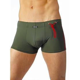Gregg Homme contrast piping boxer swimsuit trunk