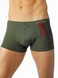 Gregg Homme contrast piping boxer swimsuit trunk