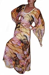 General Print Bateau Neck Goddess Chiffon/Polyester Dolman  Dress