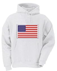 AMERICAN / USA FLAG Adult Hooded (Hoody) Sweatshirt In Various Colors