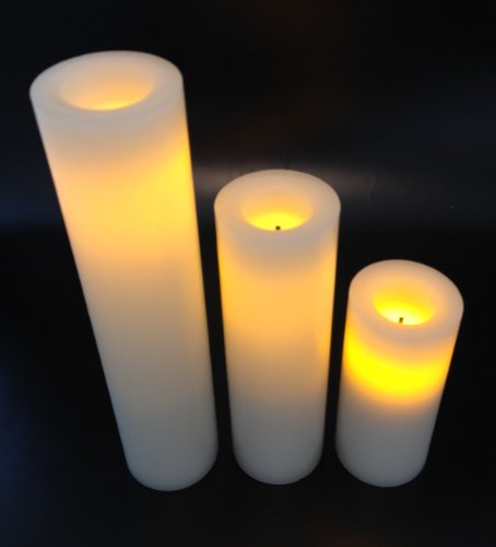 Flammenlose LED Echtwachskerzen