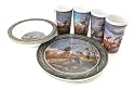 Motorhead Products Wild Wings Gift Boxed 12-Piece Melamine Tableware Sets, Waterfowl Series