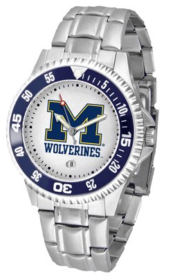Michigan Competitor Men's Steel Band Watch