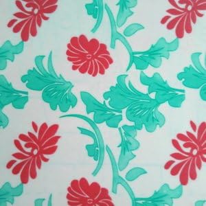 Blooming Flowers - Self-Adhesive Embossed Window Film Home Decor(Sample)