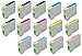 14 Pack Elite Supplies ® Remanufactured Inkjet Cartridge Replacement for #99 #98 T098 T099, Epson T098120 T099220 T099320 T099420 T099520 T099620 Works Epson Artisan 700, Artisan 710, Artisan 725, Artisan 730, Artisan 800, Artisan 810, Artisan 835, Artisan 837 (4 Black, 2 Cyan, 2 Magenta, 2 Yellow, 2 Light Cyan, 2 Light Magenta)