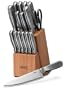 Ginsu 4816 16-Piece Stainless-Steel Knife Set with Bamboo Storage Block