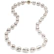 HinsonGayle Extreme Baroque Collection AAA Ultra-Iridescent White Baroque Cultured Pearl Necklace (14K Yellow Gold)