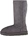 UGG Australia Classic Tall Grey Sheepskin Kids Boots Size 3 - 5229