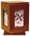 Pet Keepsake Memorial - Rotating Style in Honey Color