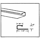 J.W. Prod. 12JW Utility Trim And Soffit Starter Strip
