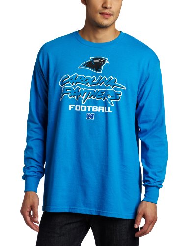 NFL Men's Carolina Panthers Critical Victory V Short Sleeve Basic Tee (Aqua, Small)