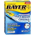 Bayer Aspirin Quick Release Crystals Pouches - 10 ea