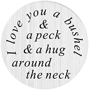 ZMZY Stainless Steel Floating Charms I Love You Windows Plates Fits for 30mm Glass Living Locket (Pack of 2)