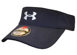 Under Armour Navy White Protect This House Adjustable Performance Visor Hat Cap