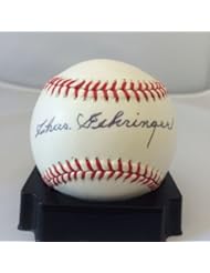 Collectibles: BEAUTIFUL CHARLES CHAS GEHRINGER SIGNED AUTOGRAPHED AMERICAN LEAGUE BASEBALL JSA