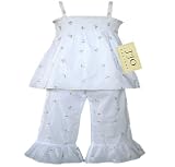 JoJo Designs 2 Piece Smocked Infant Girl's Outfit, 18 to 24 Months