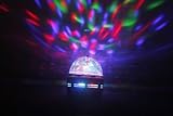 Lightahead® Rotating Strobe LED Crystal stage light for Disco party club bar DJ .ball Bulb Multi changing Color