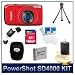 Canon PowerShot SD4000 IS Digital ELPH Camera (Red), 10.0 MP, 3.8x Zoom, Bright 3