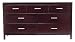 Modus Furniture Nevis Seven Drawer Dresser, Espresso