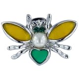 Pearl Fly Animal Brooch Pin