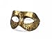 Mens Adult Masquerade Greek Roman Facial Mask for Fancy Dress Masked Ball Coppery