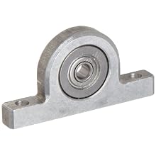 Spyraflo PB0-SR2AZZ 1/8" Inner Diameter, Mounted Miniature Precision Ball Bearing In An Aluminum Housing