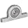 Spyraflo PB0-SR2AZZ 1/8" Inner Diameter, Mounted Miniature Precision Ball Bearing In An Aluminum Housing