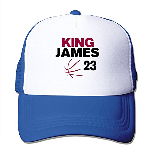 AOLM Unisex-Adult Flat Billed Cap Hat Basketball Player No.23 Basketball Hats Caps RoyalBlue