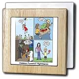 Review 3dRose LLC  / Four Parental Nightmares - 6 Inch Tile Napkin Holder