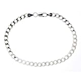 Solid Sterling Silver Cuban Link Bracelet