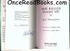 The Killer Inside Me/Deluxe Signed by Stephen King