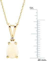 14 Karat Yellow Gold Opal & Diamond Cabochon Rope Chain Necklace