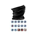 TOUR DE COU BANDANA FOULARD CAGOULE CACHE COU NOIR