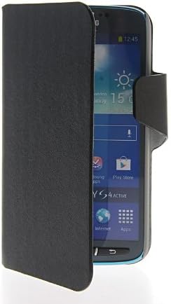 MOONCASE Slim Fit Flip Wallet Card Pouch Stand Leather Case Cover for Samsung Galaxy S4 Active I9295 Black