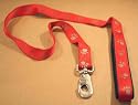 CANVAS DOG PAWS RED LEAD