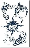 Glitter Dolphin Temporary Tattoo