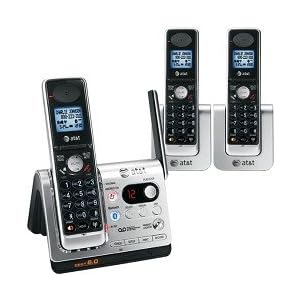 AT&T DECT 6.0 Black Silver Digital BlueTooth Cordless Answering System (TL92378) by AT&T