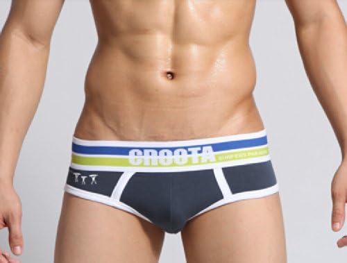 Only You Hot Selling Cotton Underwear Sexy Men's Underwear Briefs Avant-garde Fashion Sexy Men's Underwear U Convex Bursa 20 (M/28-30inches, navy blue)