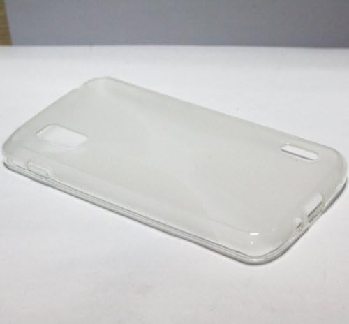 Worldshopping Clear X Line / X-shape Rubber Skin Soft TPU Gel Case Cover For LG Google Nexus 4 E960 T-Mobile + Free Accessory