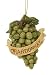Vintage Tuscan Chardonnay Wine Grapes Cluster Christmas Ornament