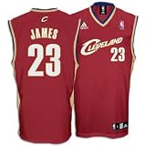 LeBron James Jersey: adidas Maroon Replica #23 Cleveland Cavaliers Jersey - Medium