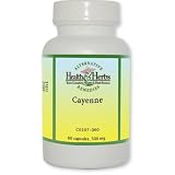 Alternative Health & Herbs Remedies Cayenne, 30,000 Heat Units Capsules, 60-Count Bottle