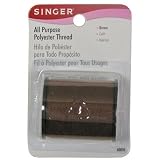 SINGER All Purpose Polyester Thread, 150-Yard, Brown