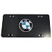 BMW Blue Roundel Logo Chrome Trim Aluminum Black Front... BMW Blue Roundel Logo Chrome Trim Aluminum Black Front...