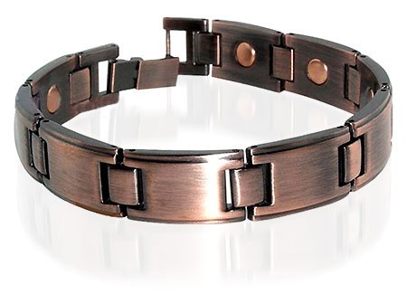 Copper Clad Magnetic Link Bracelet 8.5