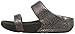 FitFlop Women's Lulu Metallic Snake Slide Dress Sandal, Pewter, 6 M US