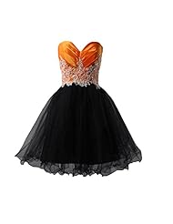 Sweetheart Corset   Waistline Sequined Lace-Up Applique Beaded Polyester/Taffeta/Tulle Knee Length Short Homecoming Dress/Prom Dress 