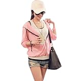 Allegra K Woman Salmon Pink Slant Pockets Dawstring Hooded Sweatshirt XS